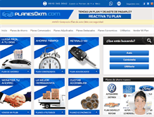 Tablet Screenshot of planes0km.com.ar
